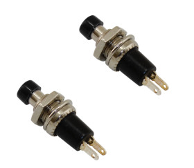 Opencircuit Tactile push buttons black - 2 pcs