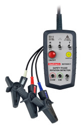 Wskaźnik kolejności faz SEFRAM87 Zacisk krokodylkowy CAT III 1000 V, CAT IV 600 V CAT III 1000V / CAT IV 600V