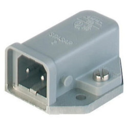 Prostokątne złacze zasilające panelowe (seria ST) męskie montaż panelowy 2+PE 230 V AC/DC 16 A AC/6 A DC STASAP 2 B