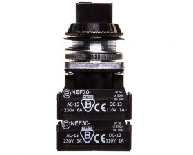 Przycisk sterowniczy 30mm NEF30-TPc4X czarny W0-NEF30-TPC 4X S