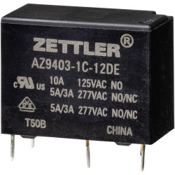 Zettler Electronics AZ9403-1C-12DE Power Relay 12V DC 5A 1pc