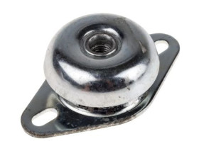 Mocowanie antywibracyjne, M12, Ø 110mm, H 35mm, 124, materiał: Guma naturalna 60 Shore A, RS PRO