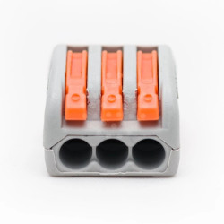 Szybkozłączka 3x 0,75-2,5mm2 z dźwigniami zwalniającymi - 100 szt