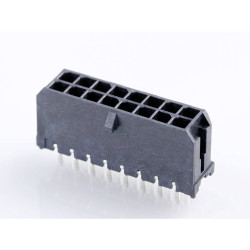 Molex 430451612 Micro-fit 3.0 Header 16-pin 3mm Dual Row Black
