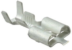 Konektor płaski Żeński 6.35 x 0.81mm długość 21.34mm Izolacja: Nieizolowane