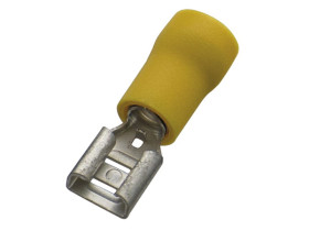 Nasuwka izolowana 4,0-6/9,8x1,1PVC żółta 100szt. 260404 HAUPA