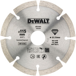 DEWALT DT20455-QZ Dry Diamond Blade 115mm (2 Pack)