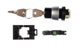 Przełącznik 2 położeniowy klucz 22mm czarny 1Z bez samopowrotu ST22-SAA-10.