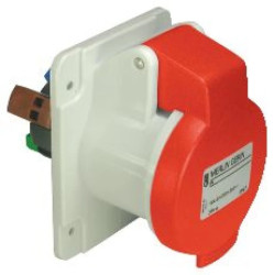 Gniazdo przemysłowe, proste, 16A, 3p+E, 380...415 V AC, IP 44 PKY16G434