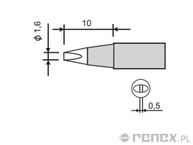 Grot do stacji GOOT RX-802AS i RX-852AS - 1,6D