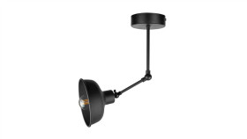 Lampa Sufitowa Nowoczesna 1Xe27 Hermes Black