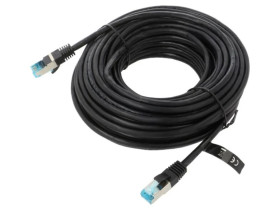 VAP-B05-B1500 Patch cord F/UTP 5e linka Cu PVC czarny 15m 26AWG