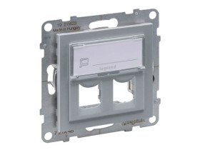 SUNO Adapter SYSTIMAX podwójny aluminium 721346 LEGRAND