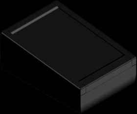 ABS enclosure, (L x W x H) 188.5 x 133.5 x 75.8 mm, black (RAL 9004), IP54, TK33S.9