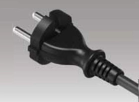 Przewód przyłączeniowy z wtyczką PP-21 b/u 4,5m H05RR-F 2x1