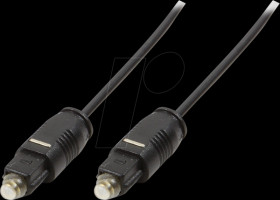 CA1007 Audio cable, Toslink/M to Toslink/M, PMMA wire, black, 1.5 m