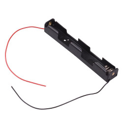 AA x 2 Long Battery Holder Flying Leads