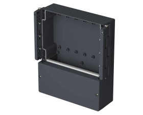 Bopla RD 2000 G-KSC (19231200) - tylna wysoka pokrywa z zawiasami po obu stronach obudowy CombiCard 1000-3000 oraz z dużą komorą