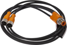 VK001038, rozdzielacz, okablowanie szeregowe, 60V, 2x M12 3pin, M12 3pin, IP67, TPU, 4A