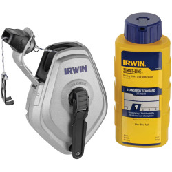 IRWIN&#xAE; STRAIT-LINE&#xAE; 10507684 HPP Chalk Reel Set 30m &amp; Blue Chalk 113g