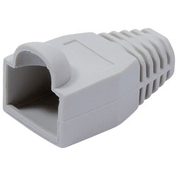 Value 12.99.0000 Anti-Kink Sleeve RJ-45 Grey 10 pieces For 6.5mm Cables
