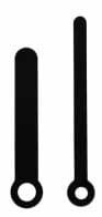 UM213.01C Komplet wskazówek: godzinowa 31mm, minutowa 53mm - pałki, czarne