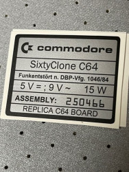 SixtyClone 64 Serial Badges