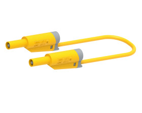 Adapter z wtykiem bananowym 2717-IEC-150J, kolor: Żółty, dł. 150cm, Electro PJP