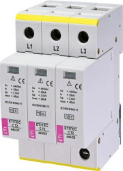 Ogranicznik przepięć typ T2 (C) ETITEC C T2 440/20 3+0 do sieci IT 002440411
