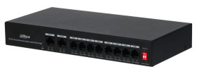 Switch 10-portowy Fast Ethernet, 8xPoE - PFS3010-8ET-65 Dahua