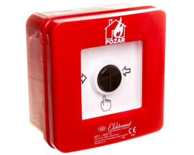 Ręczny ostrzegacz pożarowy NC-NO IP65 WP-1 ROP B 921406