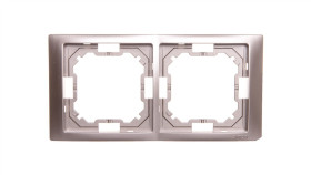 Simon Basic Neos Ramka Podwójna Satynowy Bmrc2/29