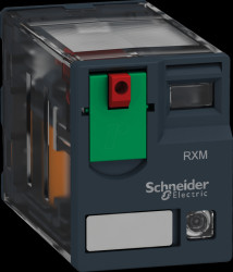RXM4AB2B7 Miniature industrial relays, 4 changeover contacts, 24 V, 6 A.