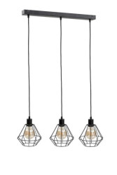 Lampa wisząca loftowa 3xE27 FOSKAL BLACK