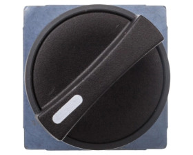 Przełącznik 2 położeniowy pokretło 22mm czarny 1Z bez samopowrotu XB7ND21