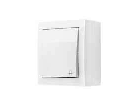 SIMON AQUACLICK Wyłącznik krzyżowy zaciski śrubowe IP44 biały ACW7/11 KONTAKT SIMON