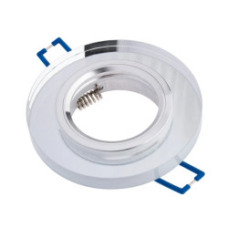 Oprawa halogenowa SZKLANA Sufitowa LED GU10 MR16 stała Okrągła Ariel przeźroczysta