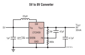 10V Micropower Synchronous Boost Converter in ThinSOT