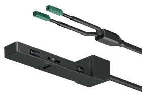 Moduł zasilający, czarny, 1 m, 240 W, Häfele Lighting OneCable, 83368354