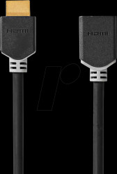 CVBW34090AT30 HDMI connector &gt; HDMI port, 4K@60 Hz, anthracite, 3.00 m