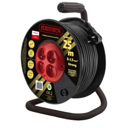 Przedł.bębn. GUMA 25m 4gn OW 3x1,5 ELGOTECH 041121