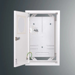 Rozdzielnica n/t licznikowa RZ 19NN O T3F 402x253x220 z okienkiem IP30 RAL 9003