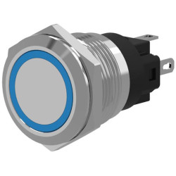 EAO 82-6551.1123 EAO Series82 82-6551.1123 Illum Button Mo22 5mm Al Blue 12V