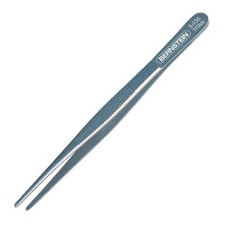 Bernstein 5-036 Titan Tweezers 145mm Straight-Round-Wide With Fine Serration