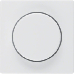 Berker Q.1 Element centralny z pokrętłem regulacyjnym do ściemniacza obrotowego śnieżnobiały aksamit 11376089