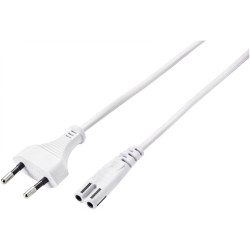 Sygonix SY-5044218 Mains cable White 5m IEC