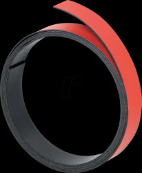 M802 01 Magnetic strip, 100 cm x 10 mm, red