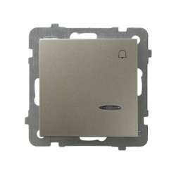 AS Przycisk /dzwonek/ z podświetleniem satyna light ŁP-6GS/m/45