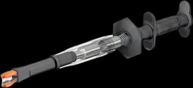 Clamp test probe, red, max. 20 mm, L 219 mm, CAT III, socket 4 mm, 66.9266-22