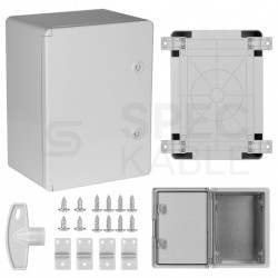 Obudowa plastikowa skrzynka hermetyczna natynkowa ABS 400x300x220mm IP65 NEKU